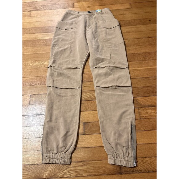 rag & bone Pants - Rag & Bone Size 0 Tan Khaki Cargo Pants Drawstring Ankle